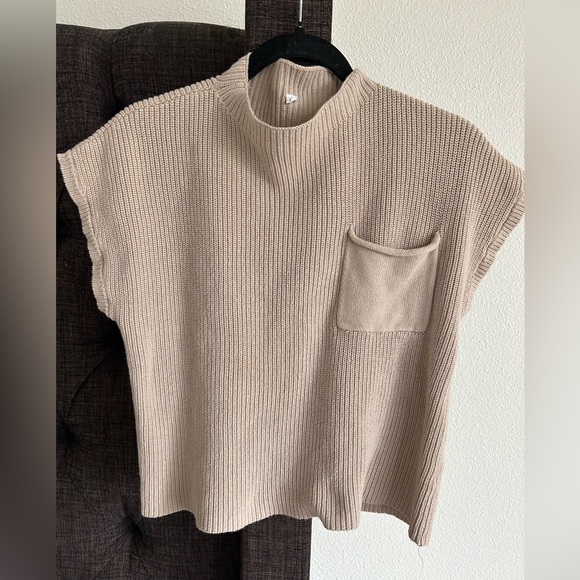Beige Knit Women's Top - Picture 1 of 4